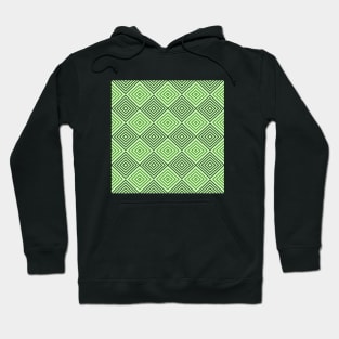 Green Illusion Geometric Patterns Hoodie